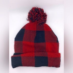 Red Plaid Beanie